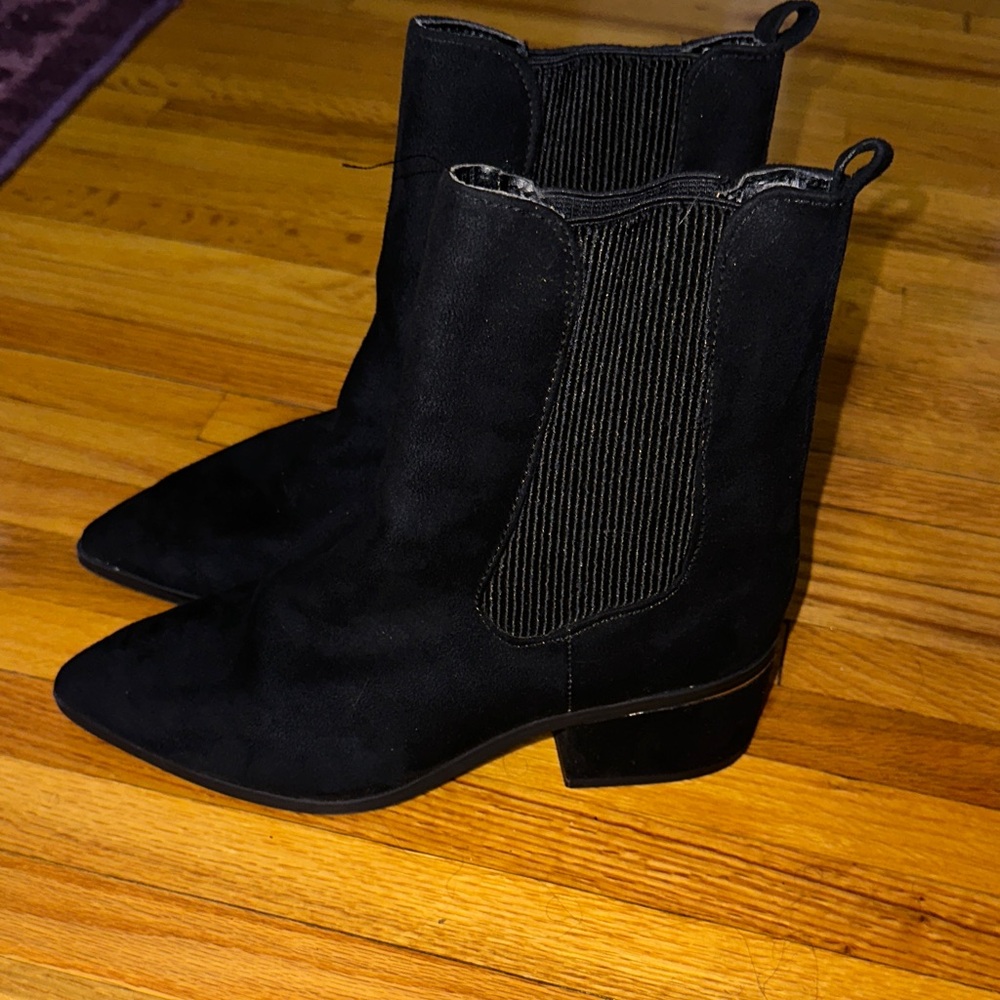 Express Black Ankle Booties